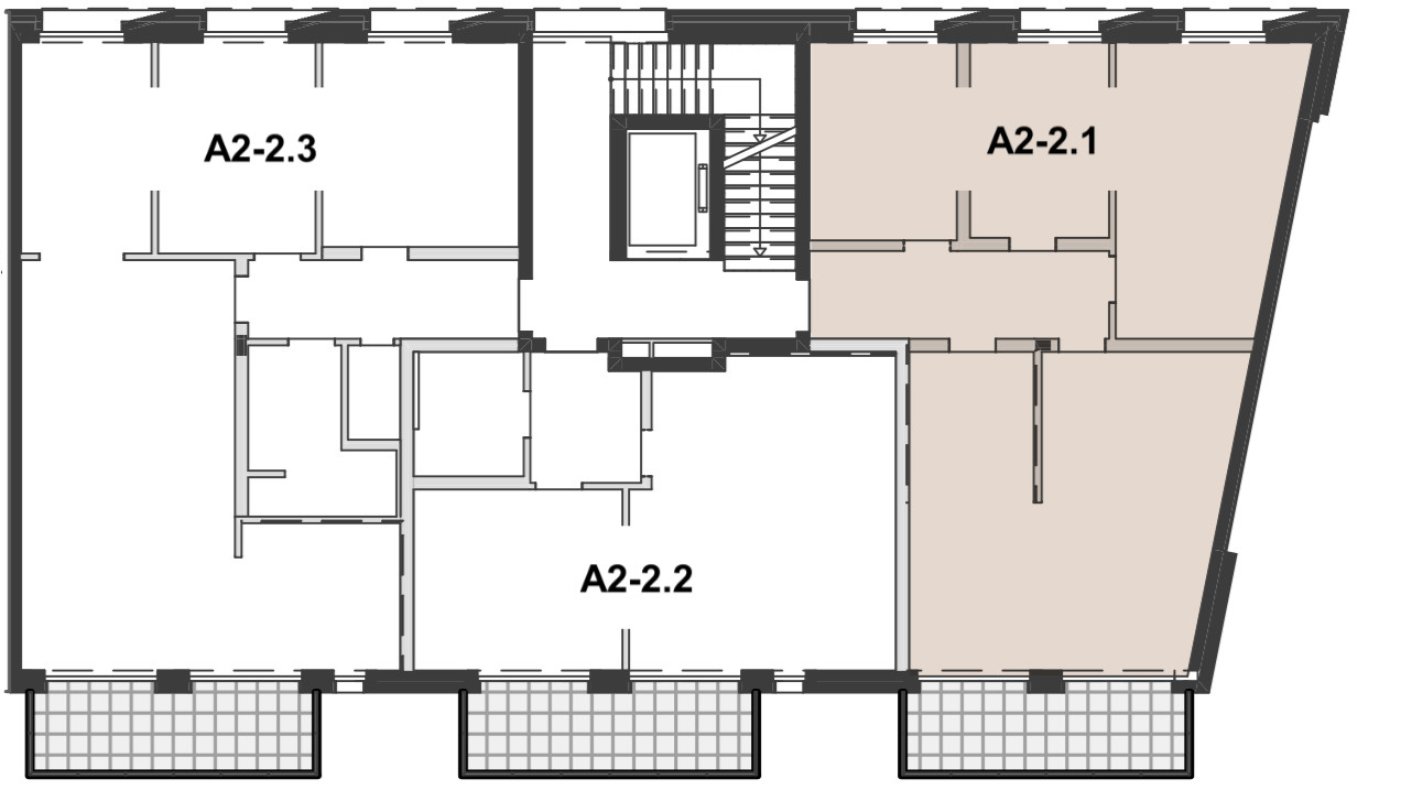 Grundriss Wohnen Block A2