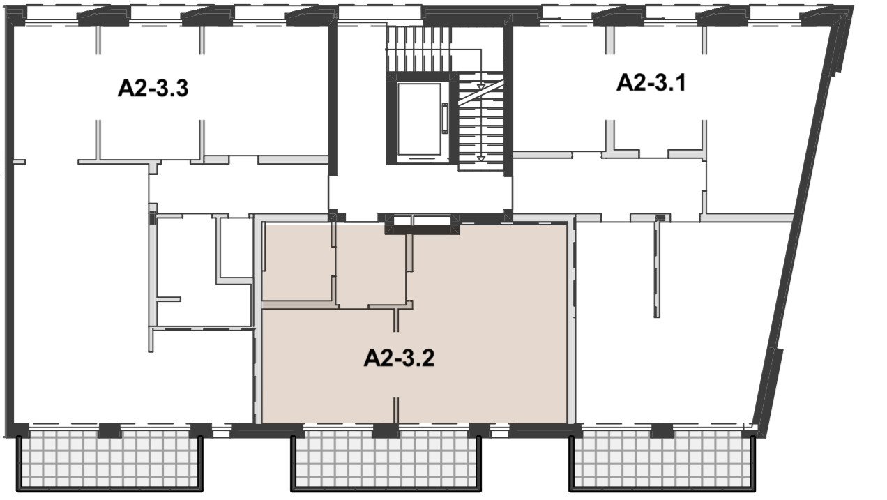 Grundriss Wohnen Block A2