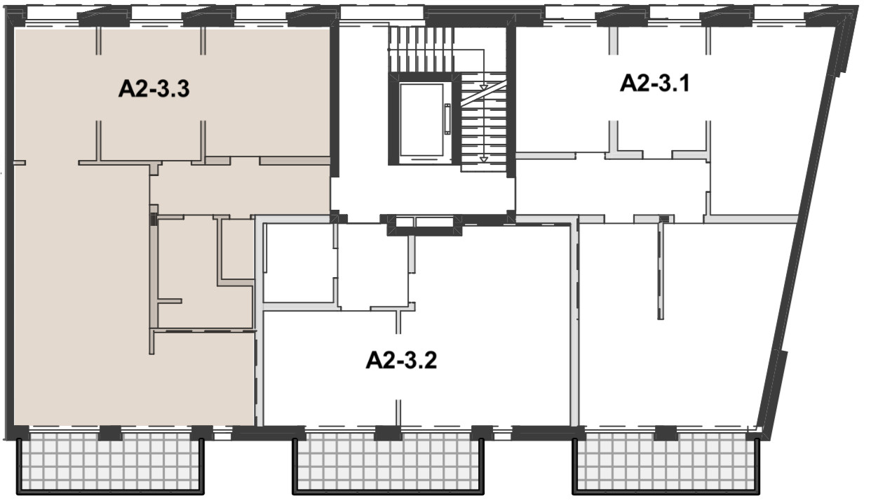 Grundriss Wohnen Block A2