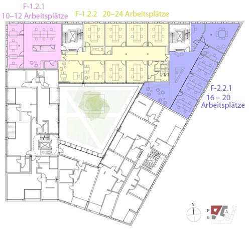 Grundriss Gewerbe Block F