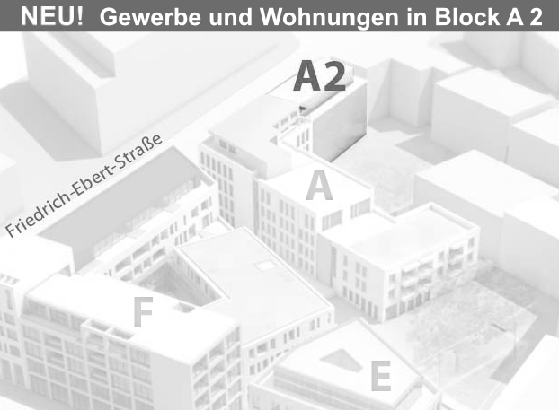 Gewerbe und Wohnungen im Block A2